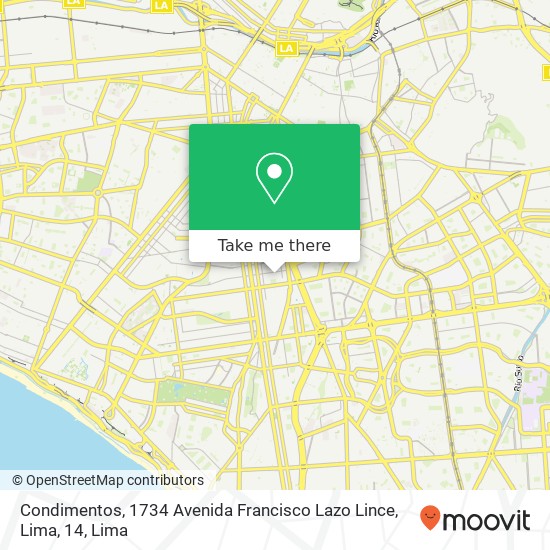 Condimentos, 1734 Avenida Francisco Lazo Lince, Lima, 14 map