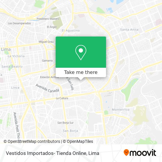 Vestidos Importados- Tienda Online map