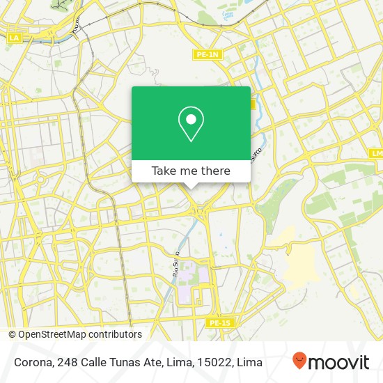 Corona, 248 Calle Tunas Ate, Lima, 15022 map