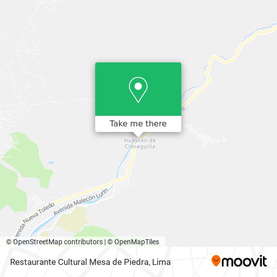 Mapa de Restaurante Cultural Mesa de Piedra