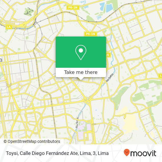 Toysi, Calle Diego Fernández Ate, Lima, 3 map