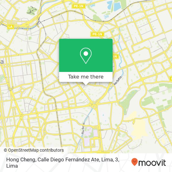 Hong Cheng, Calle Diego Fernández Ate, Lima, 3 map