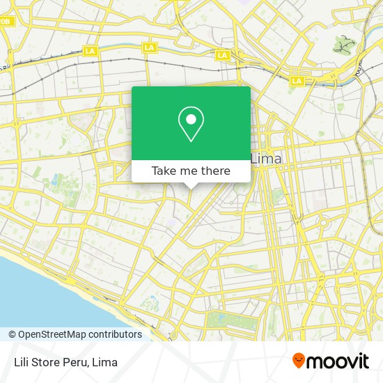 Lili Store Peru map