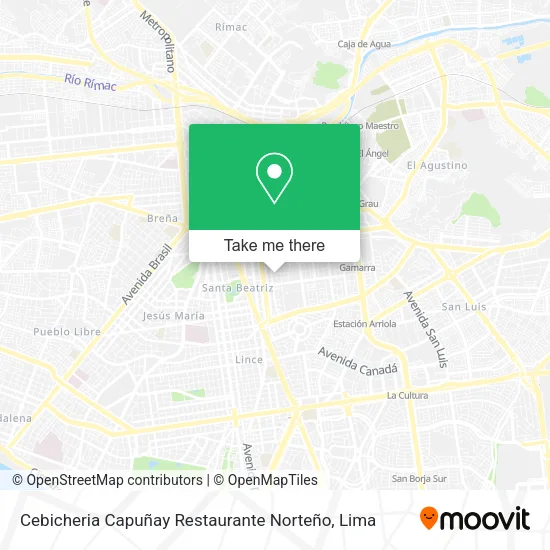 Mapa de Cebicheria Capuñay Restaurante Norteño