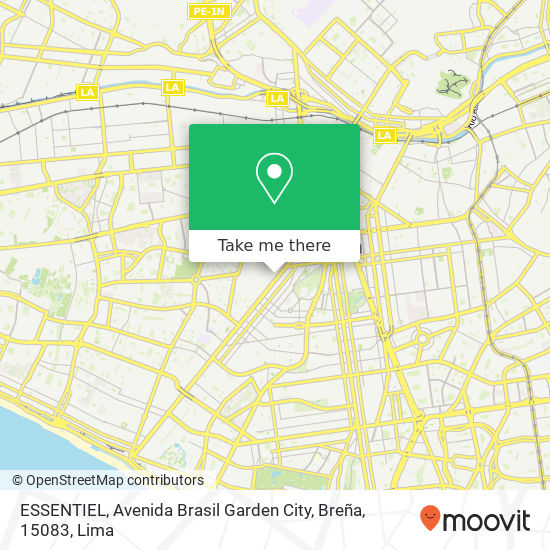 ESSENTIEL, Avenida Brasil Garden City, Breña, 15083 map