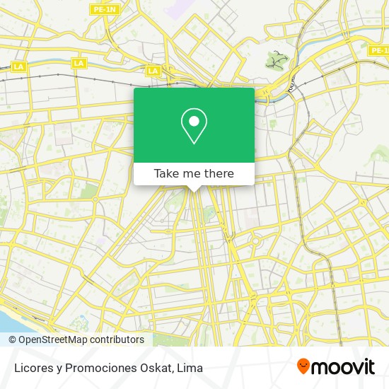 Licores y Promociones Oskat map