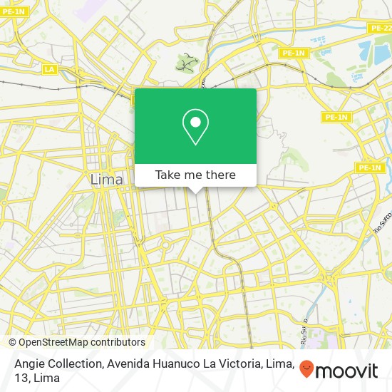 Angie Collection, Avenida Huanuco La Victoria, Lima, 13 map