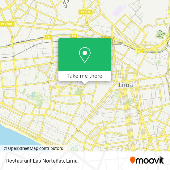 Restaurant Las Norteñas map