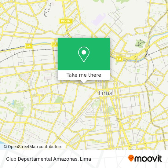 Club Departamental Amazonas map