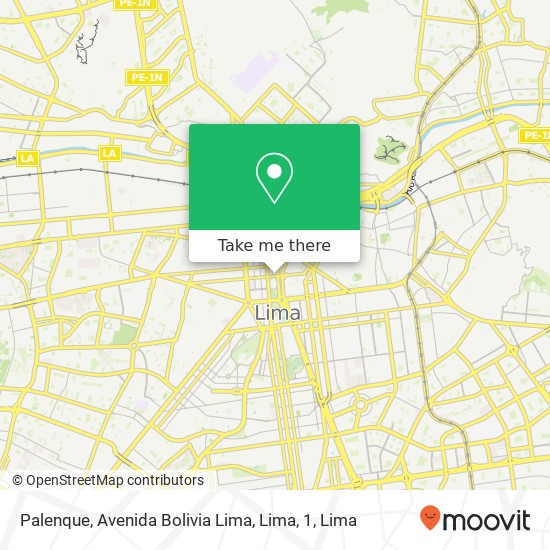 Palenque, Avenida Bolivia Lima, Lima, 1 map