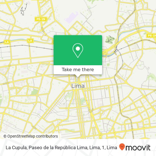 La Cupula, Paseo de la República Lima, Lima, 1 map