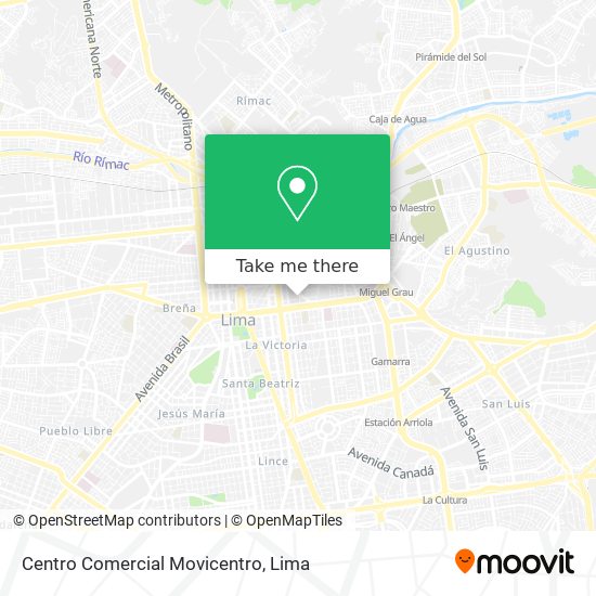 Mapa de Centro Comercial Movicentro