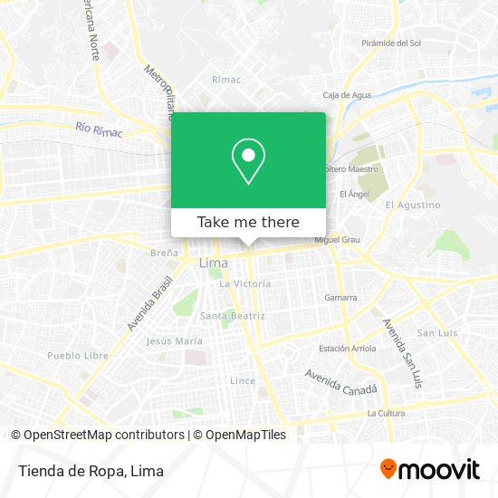 Tienda de Ropa map