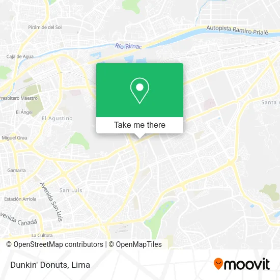 Dunkin' Donuts map