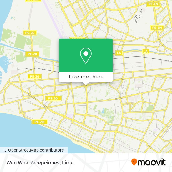 Wan Wha Recepciones map