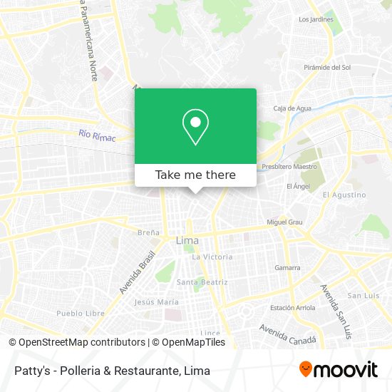 Mapa de Patty's - Polleria & Restaurante