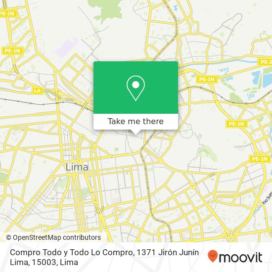 Compro Todo y Todo Lo Compro, 1371 Jirón Junín Lima, 15003 map