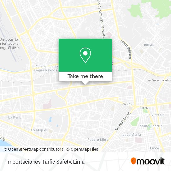 Importaciones Tarfic Safety map