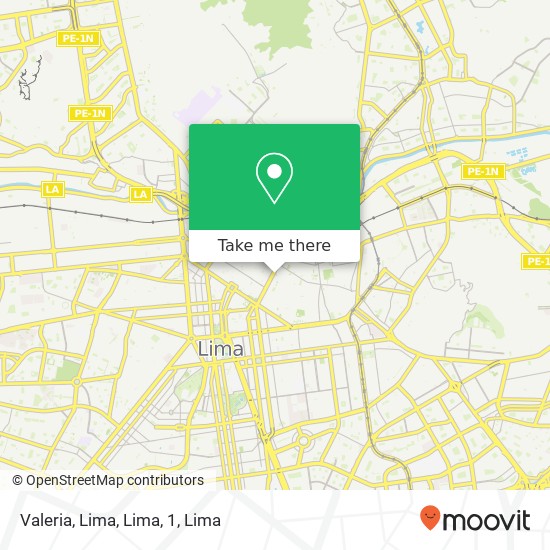 Valeria, Lima, Lima, 1 map