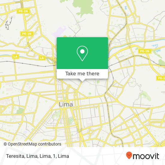 Teresita, Lima, Lima, 1 map