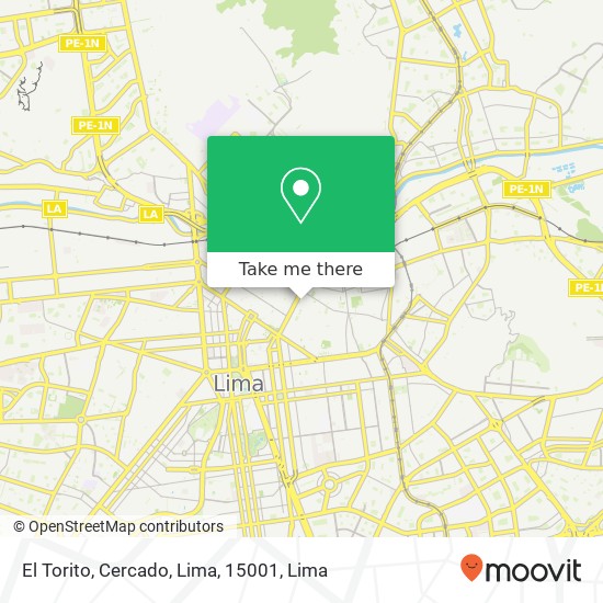 El Torito, Cercado, Lima, 15001 map