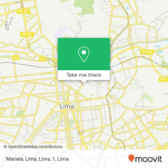 Mariela, Lima, Lima, 1 map