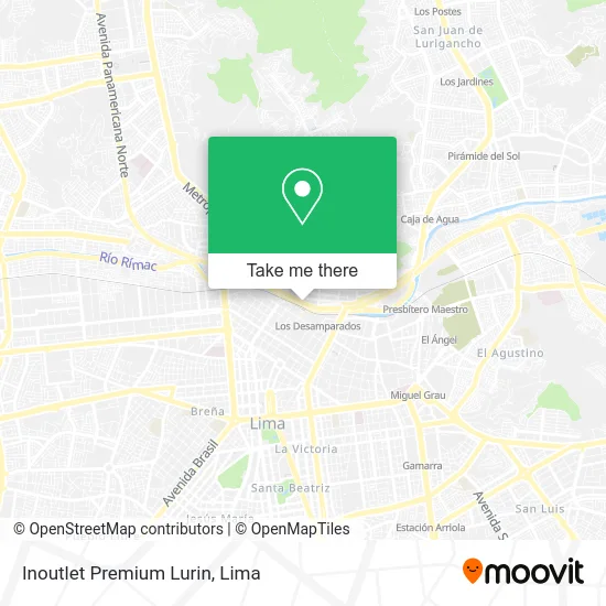 Inoutlet Premium Lurin map