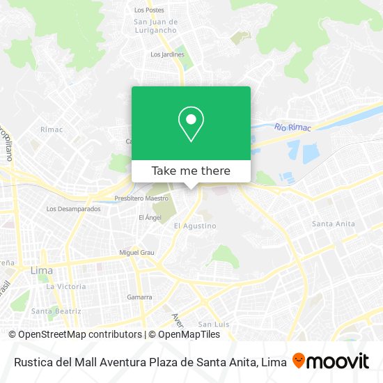 Rustica del Mall Aventura Plaza de Santa Anita map