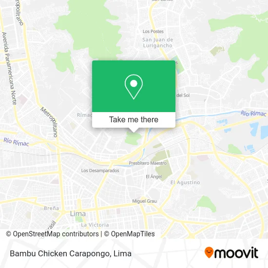 Bambu Chicken Carapongo map
