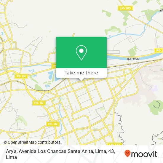 Ary's, Avenida Los Chancas Santa Anita, Lima, 43 map