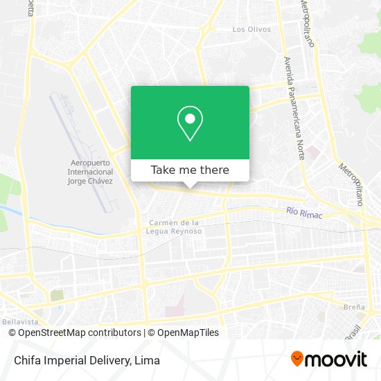 Chifa Imperial Delivery map