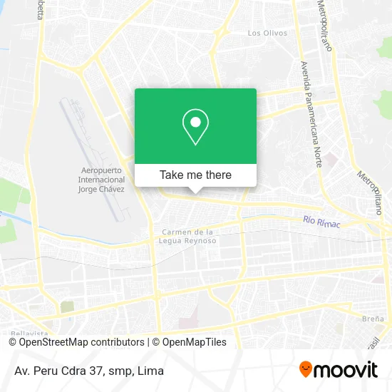 Mapa de Av. Peru Cdra 37, smp