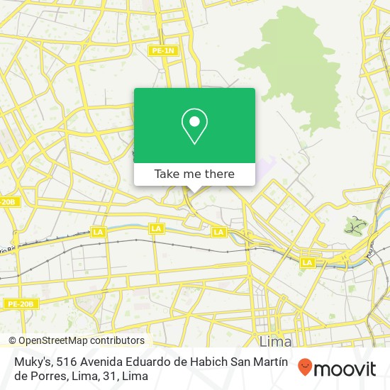Muky's, 516 Avenida Eduardo de Habich San Martín de Porres, Lima, 31 map