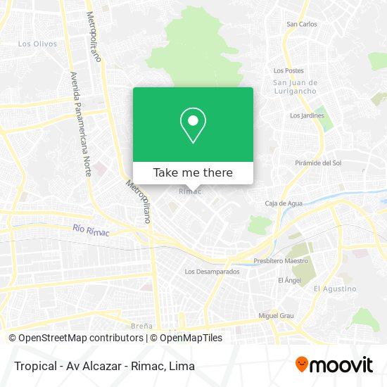Tropical - Av Alcazar - Rimac map