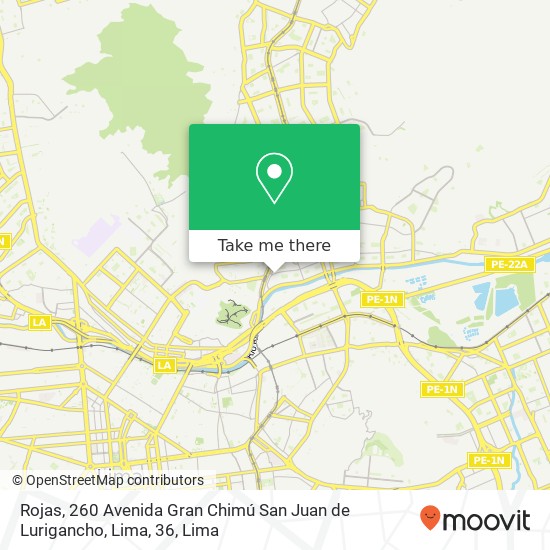 Rojas, 260 Avenida Gran Chimú San Juan de Lurigancho, Lima, 36 map