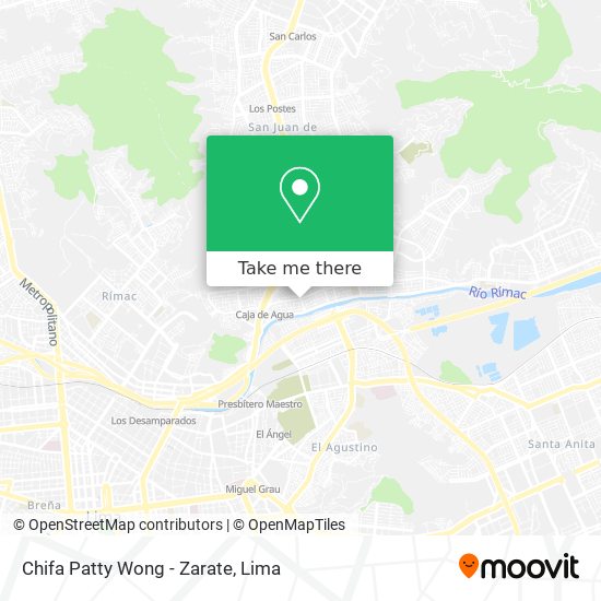 Chifa Patty Wong - Zarate map