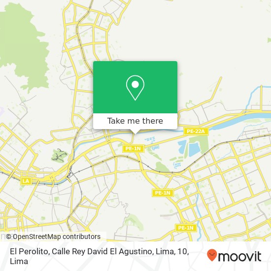El Perolito, Calle Rey David El Agustino, Lima, 10 map