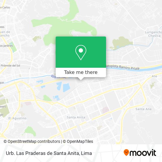 Urb. Las Praderas de Santa Anita map