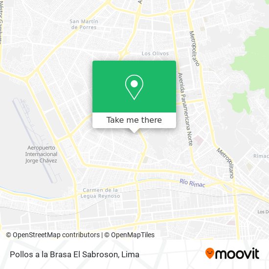 Pollos a la Brasa El Sabroson map