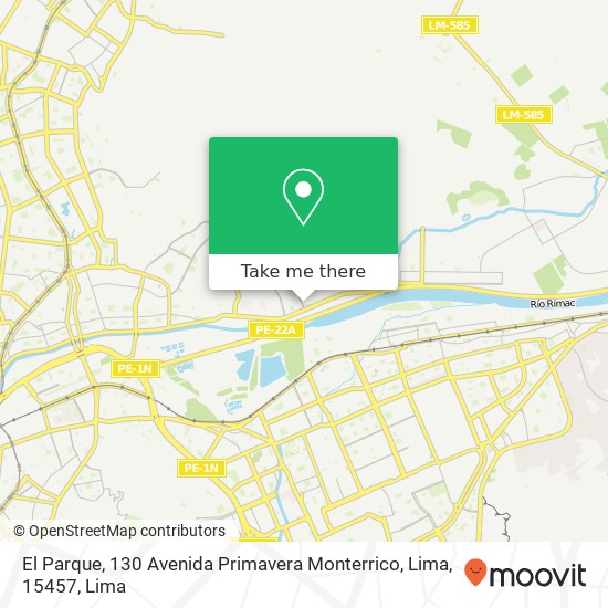 El Parque, 130 Avenida Primavera Monterrico, Lima, 15457 map