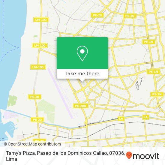 Tamy's Pizza, Paseo de los Dominicos Callao, 07036 map