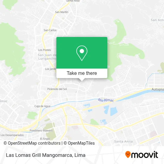 Las Lomas Grill Mangomarca map