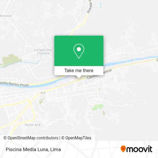 Piscina Media Luna map