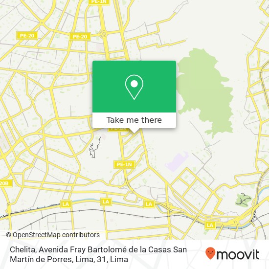 Chelita, Avenida Fray Bartolomé de la Casas San Martín de Porres, Lima, 31 map