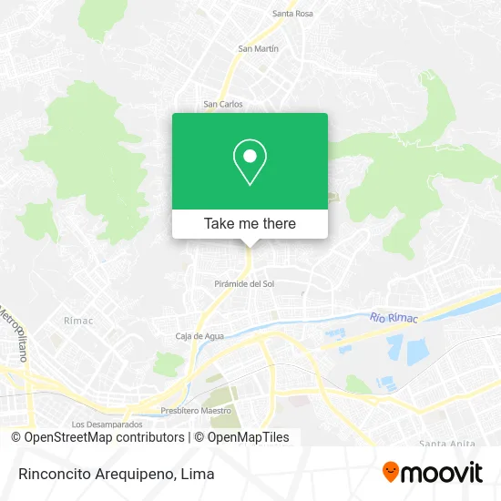 Rinconcito Arequipeno map