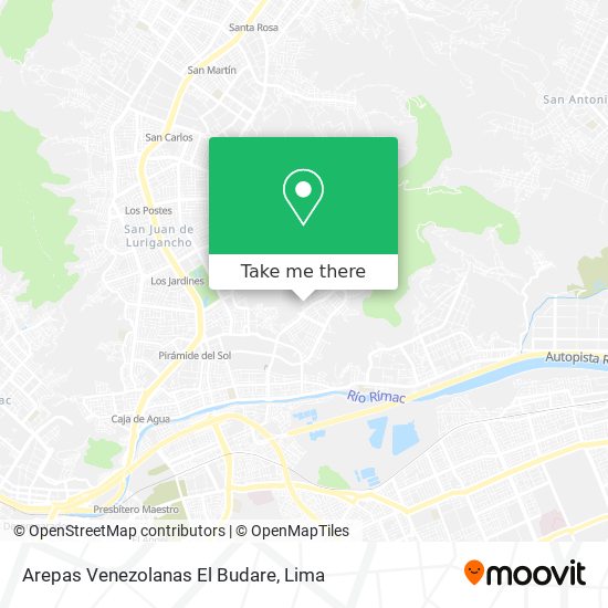 How to get to Arepas Venezolanas El Budare in San Juan D by Bus?