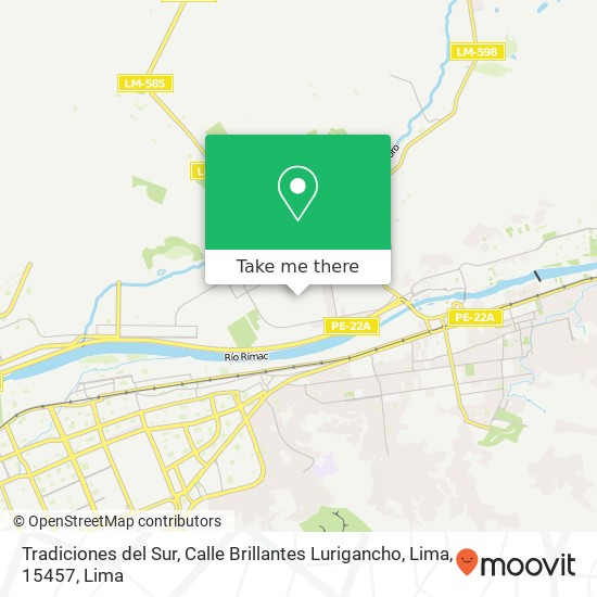 Tradiciones del Sur, Calle Brillantes Lurigancho, Lima, 15457 map