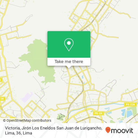 Victoria, Jirón Los Eneldos San Juan de Lurigancho, Lima, 36 map