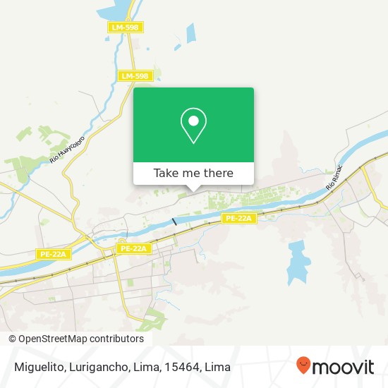 Miguelito, Lurigancho, Lima, 15464 map