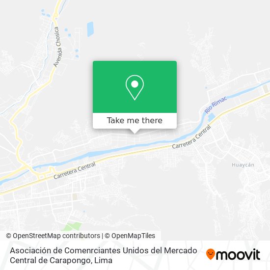 Asociación de Comenrciantes Unidos del Mercado Central de Carapongo map